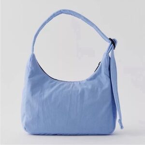 BAGGU Mini Nylon Shoulder Bag- Serenity Blue